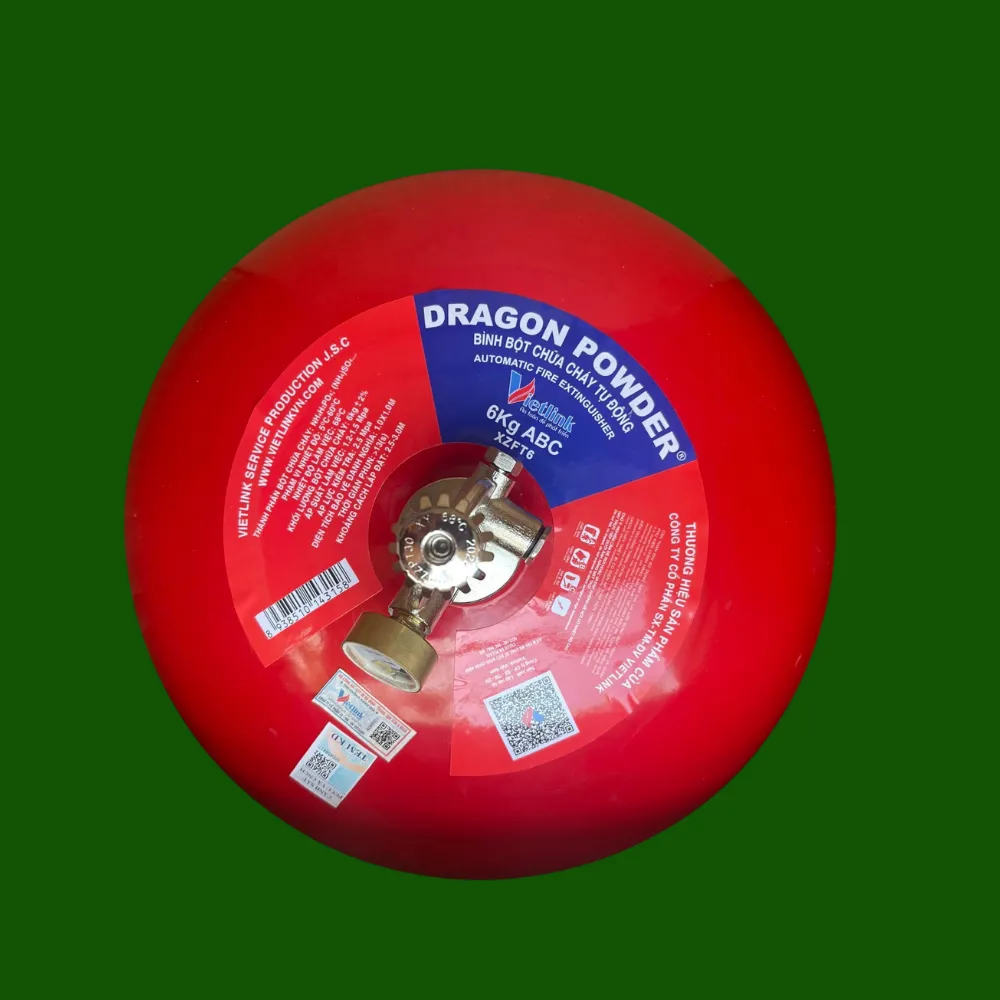 Bình chữa cháy tự động DRAGON bột ABC 6kg