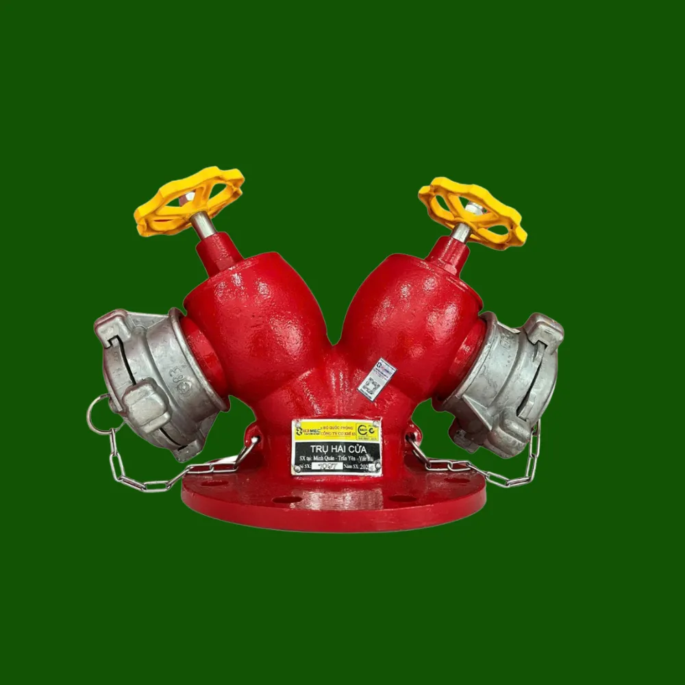 Trụ nước chữa cháy 2 cửa BQP